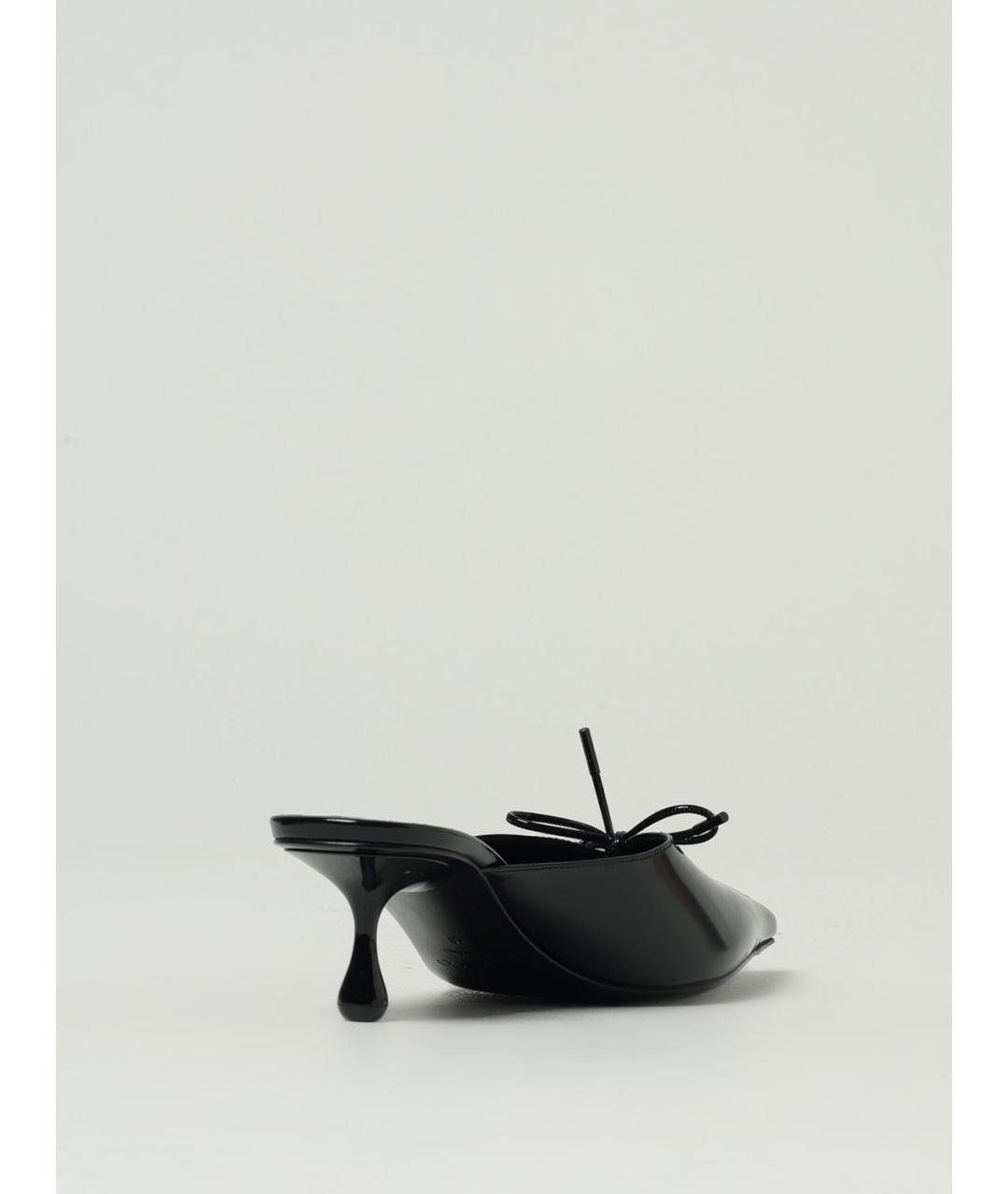 JIMMY CHOO Черные кожаные мюли, фото 3