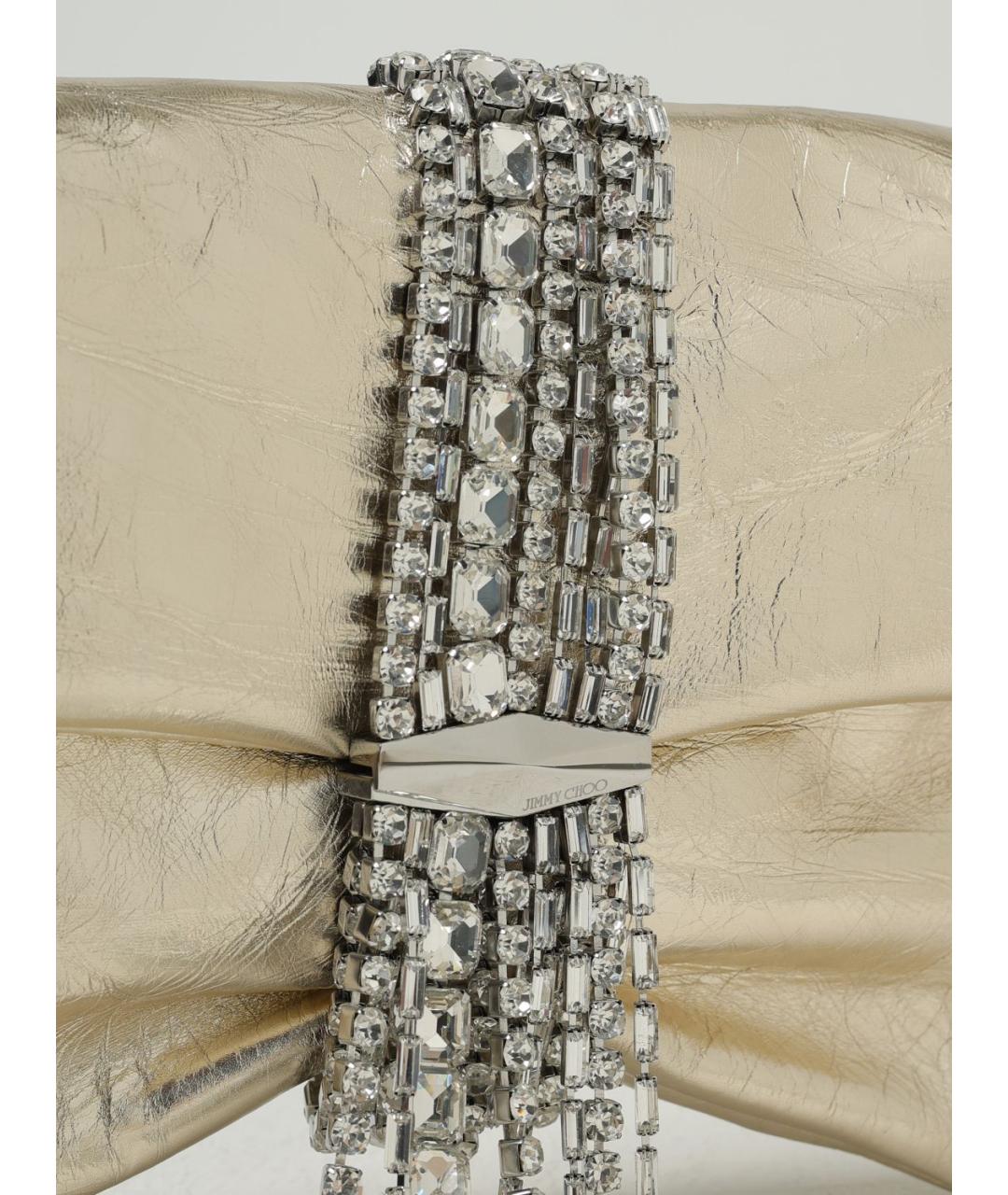 JIMMY CHOO Золотая сумка через плечо, фото 3