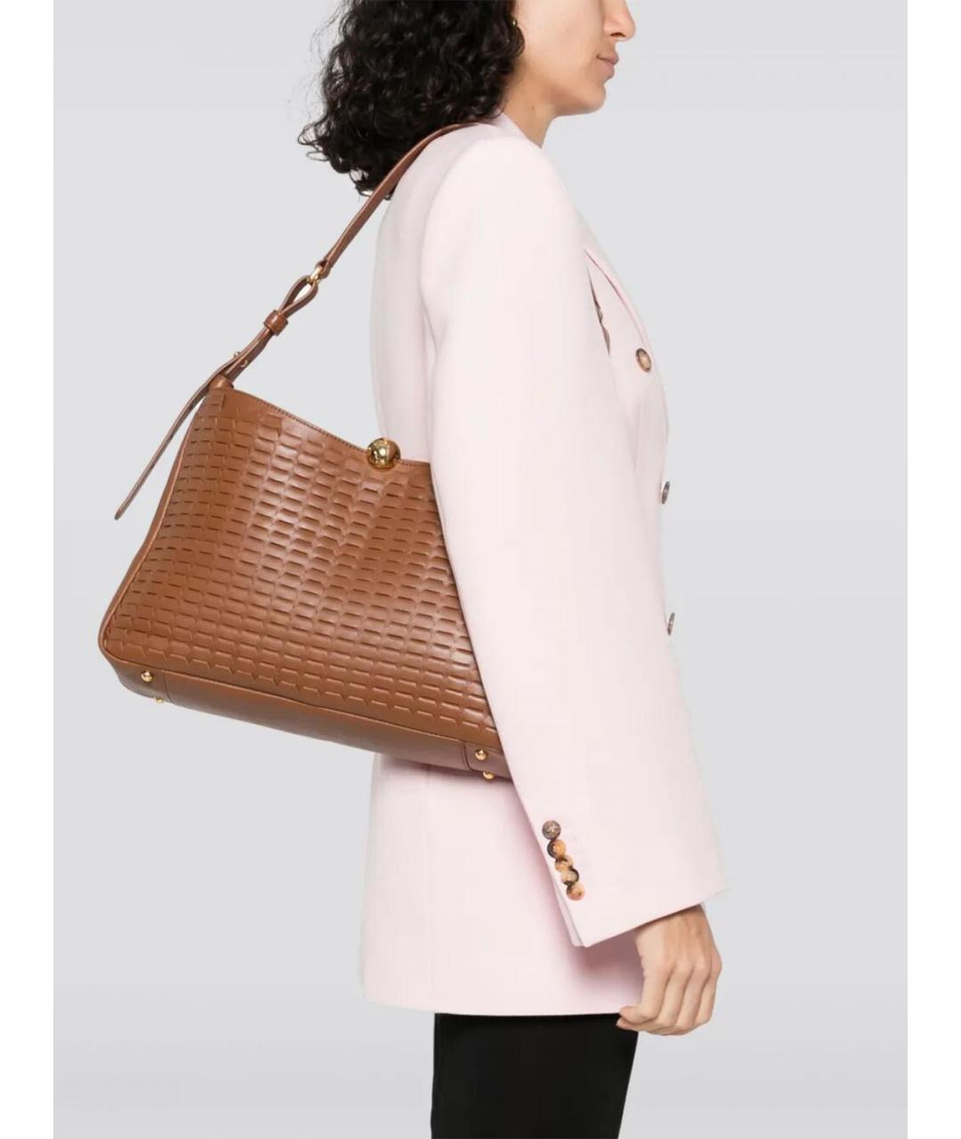 FURLA Коричневая кожаная сумка тоут, фото 3