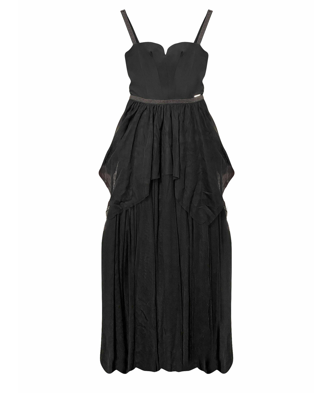 LIU JO Черное полиэстеровое вечернее платье, фото 1