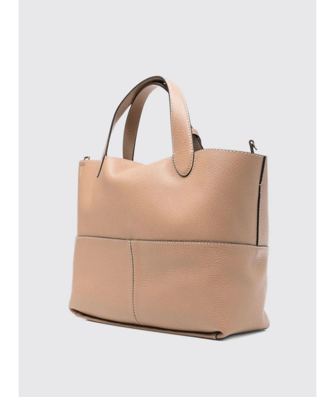 FURLA Бежевая кожаная сумка тоут, фото 2