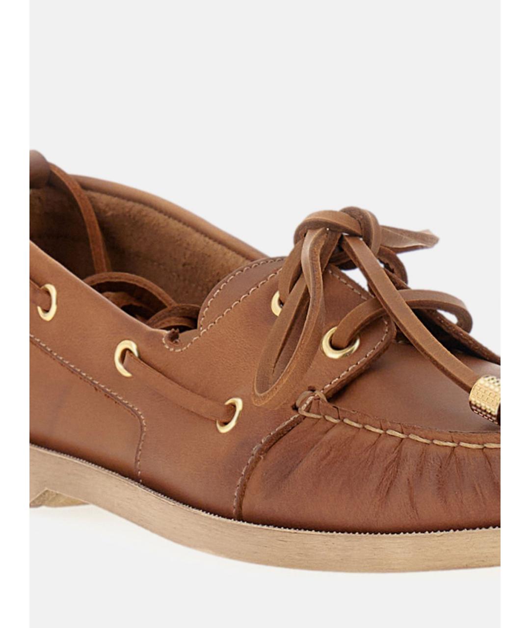 GOLDEN GOOSE DELUXE BRAND Коричневые кожаные лоферы, фото 4