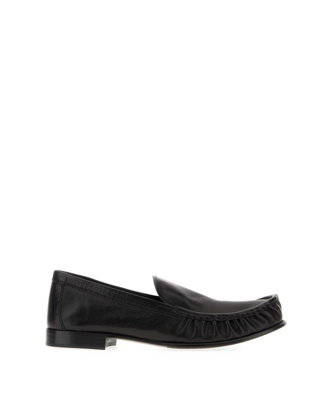 MIU MIU Черные кожаные лоферы, фото 1