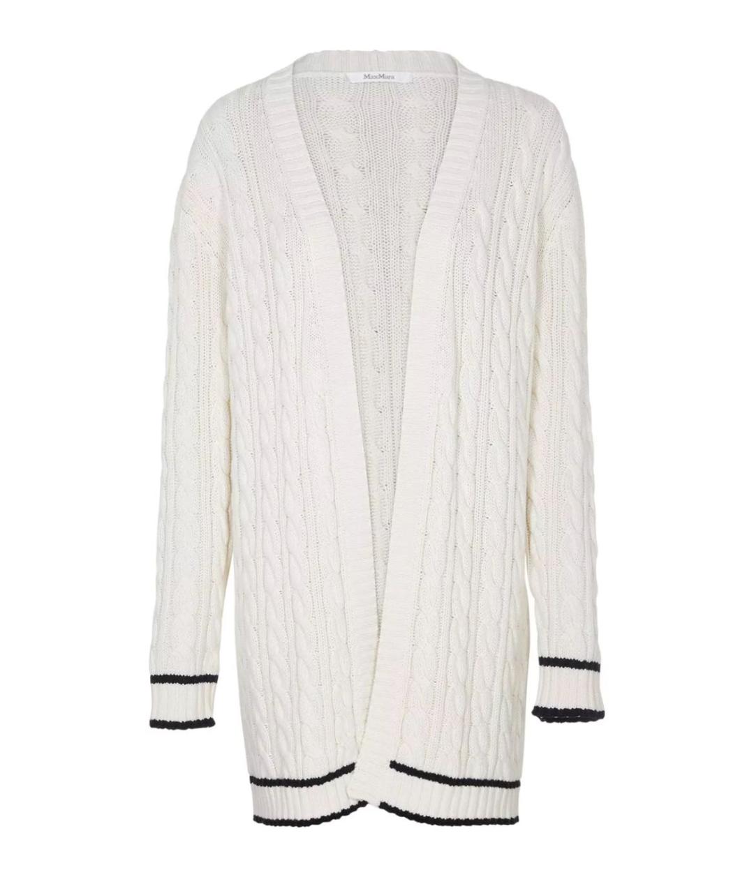MAX MARA Белый кардиган, фото 1