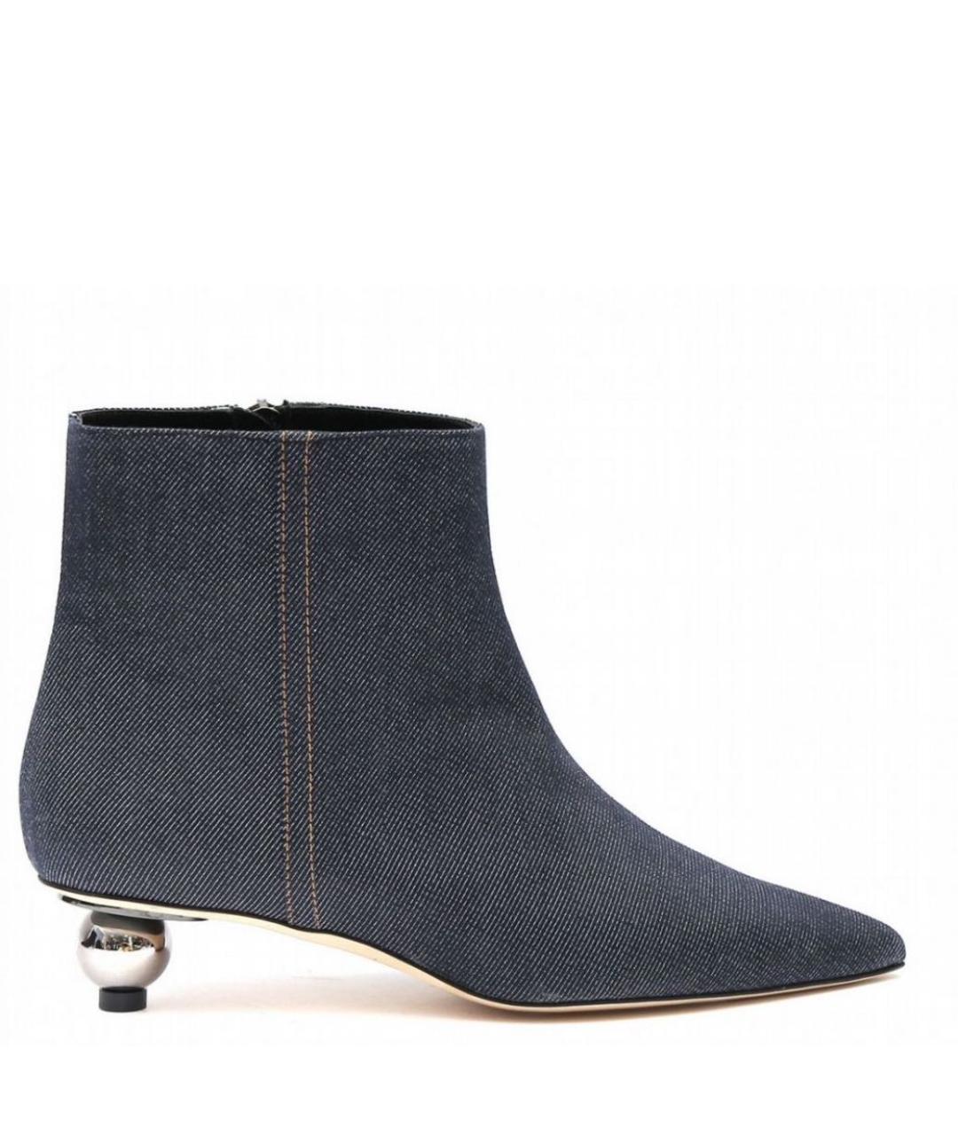 MAX MARA Синие ботильоны, фото 1
