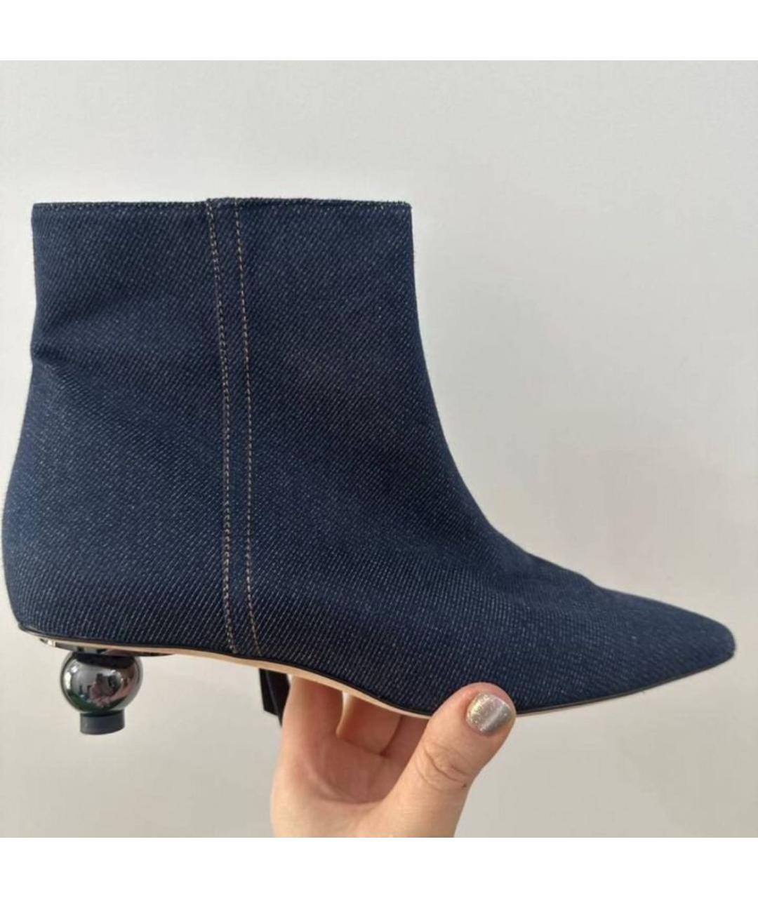 MAX MARA Синие ботильоны, фото 6