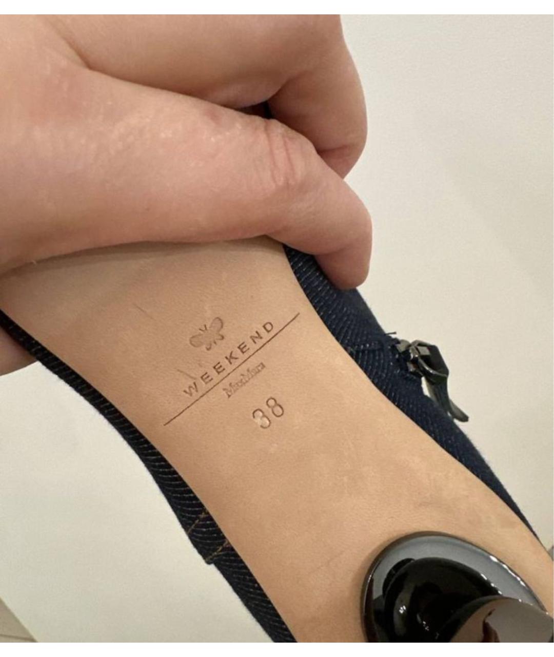 MAX MARA Синие ботильоны, фото 3