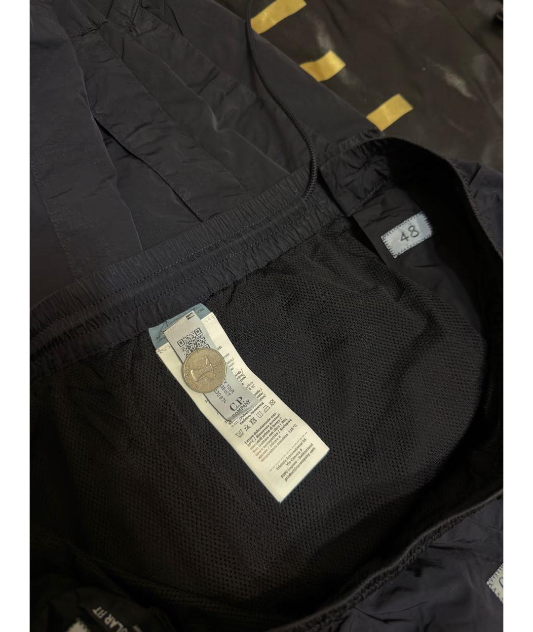 CP COMPANY Темно-синие полиамидовые повседневные брюки, фото 8