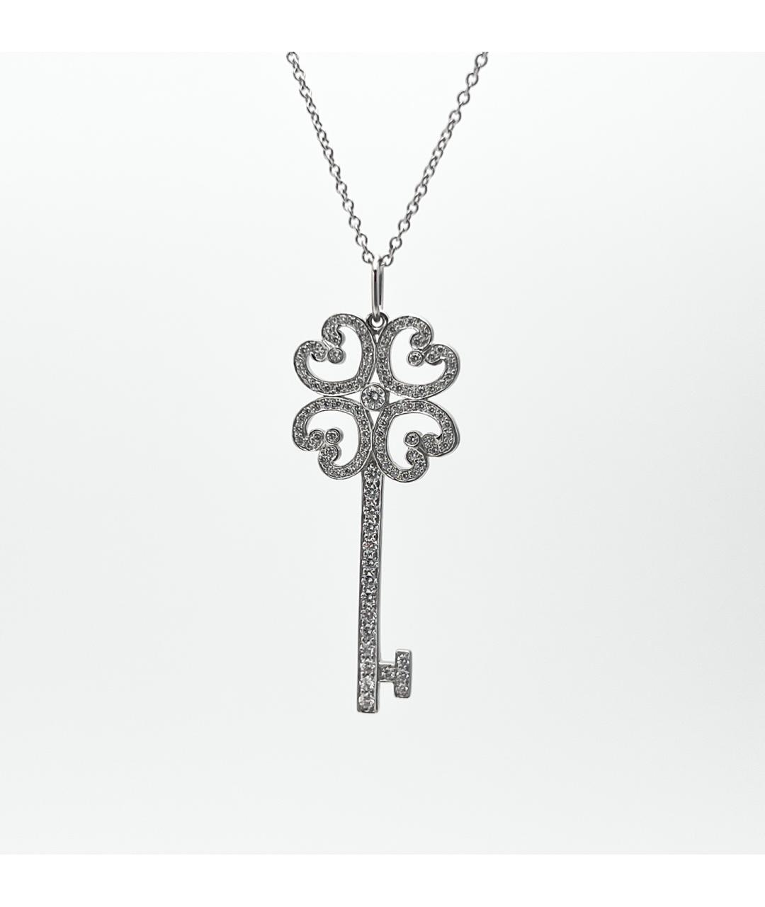TIFFANY&CO Серебряное платиновое колье, фото 4