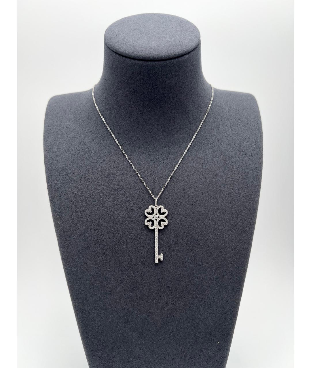 TIFFANY&CO Серебряное платиновое колье, фото 2