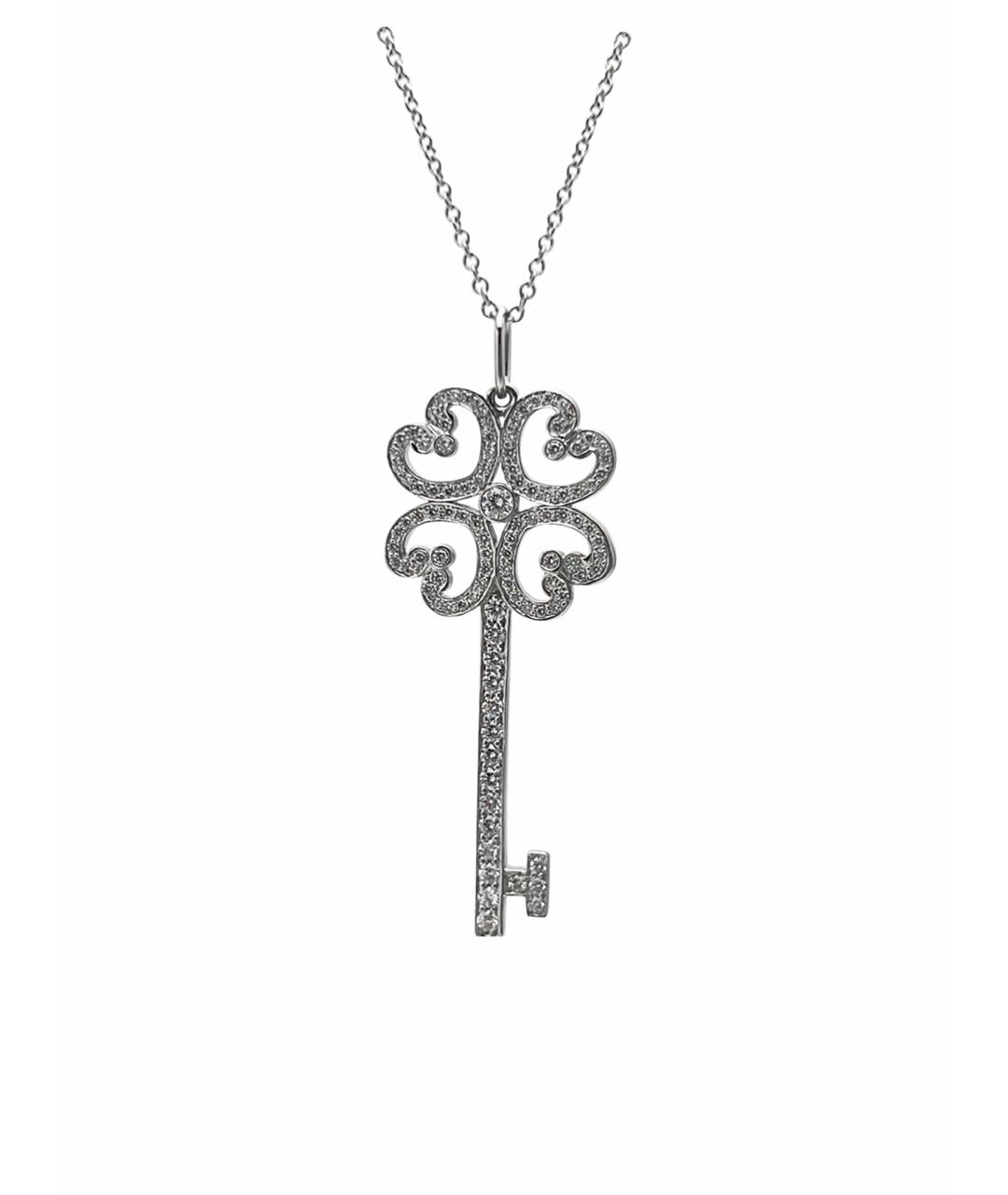 TIFFANY&CO Серебряное платиновое колье, фото 1