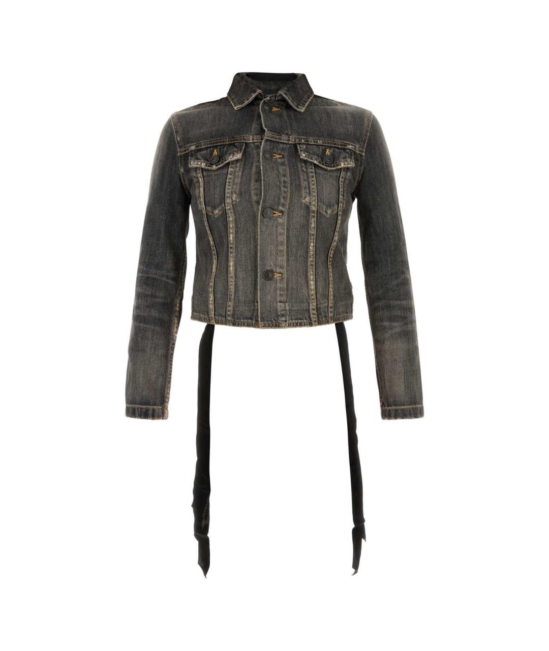 BALENCIAGA Черная хлопковая куртка, фото 1