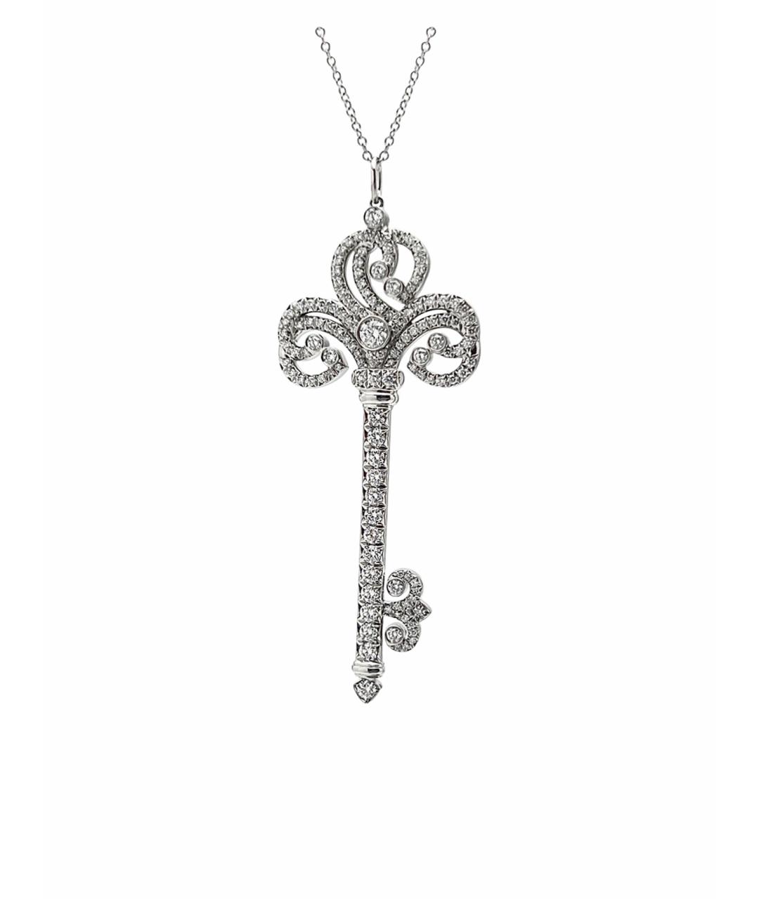 TIFFANY&CO Серебряное платиновое колье, фото 1