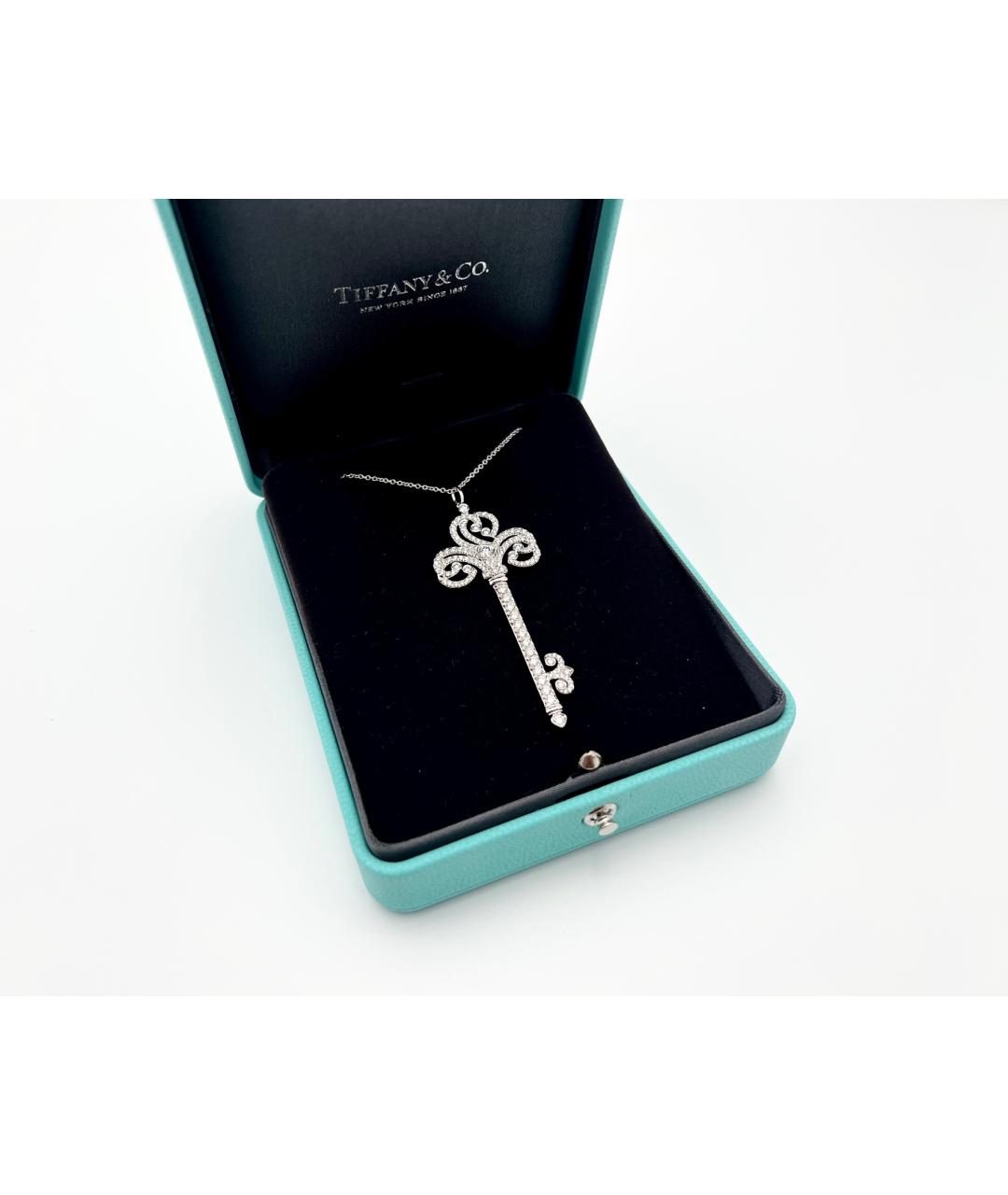 TIFFANY&CO Серебряное платиновое колье, фото 2