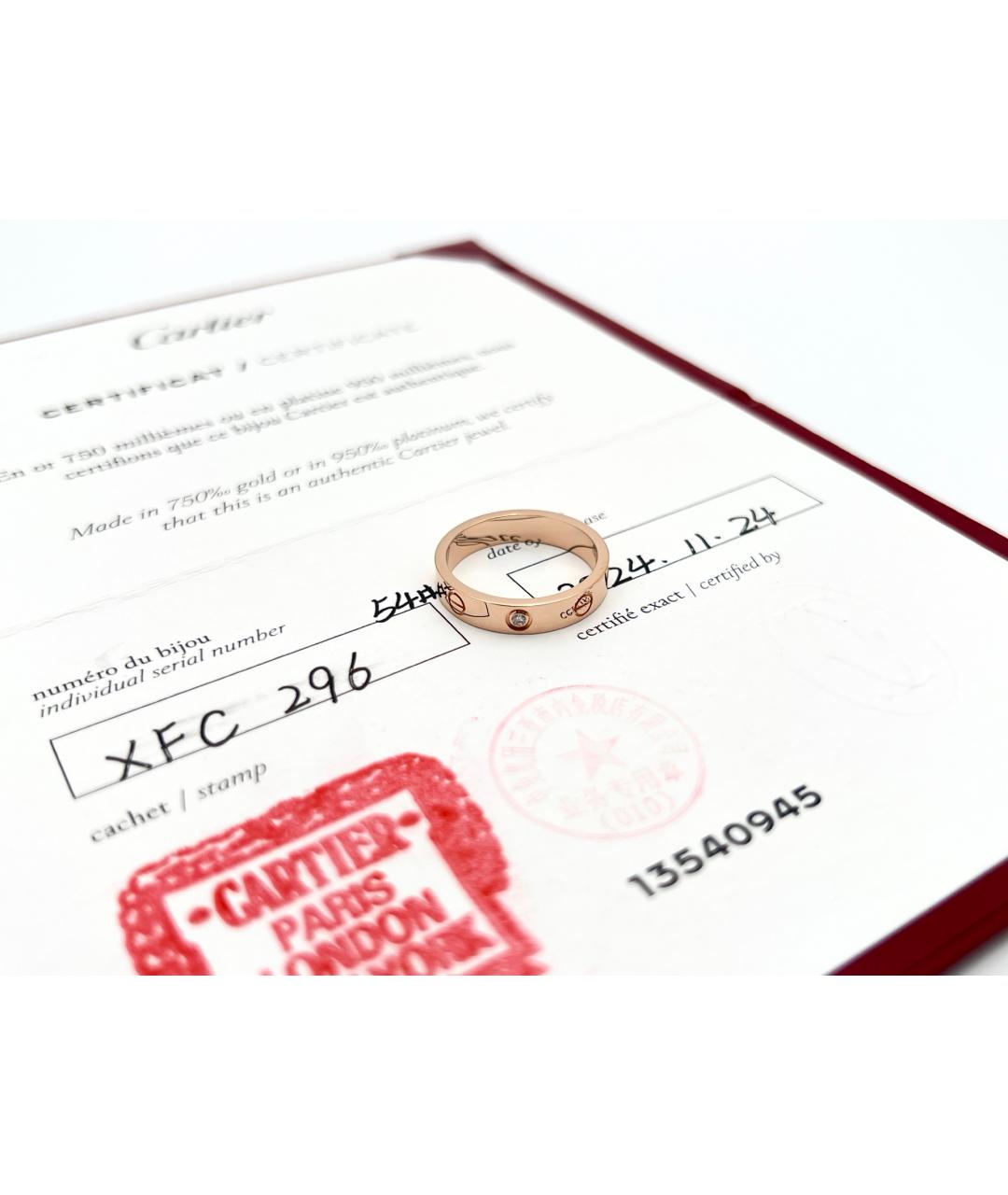 CARTIER Золотое кольцо из розового золота, фото 4