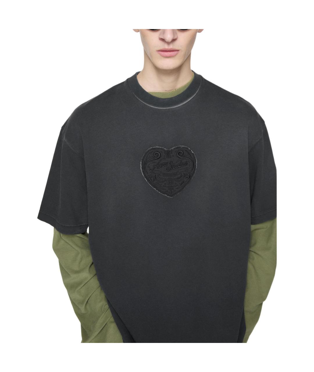 ACNE STUDIOS Черная футболка, фото 5