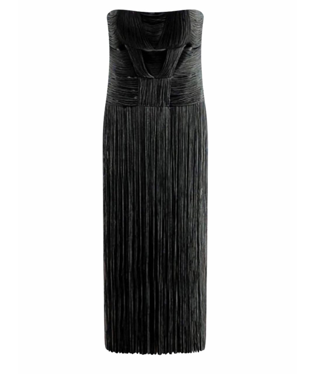 JOVANI Черное велюровое коктейльное платье, фото 1