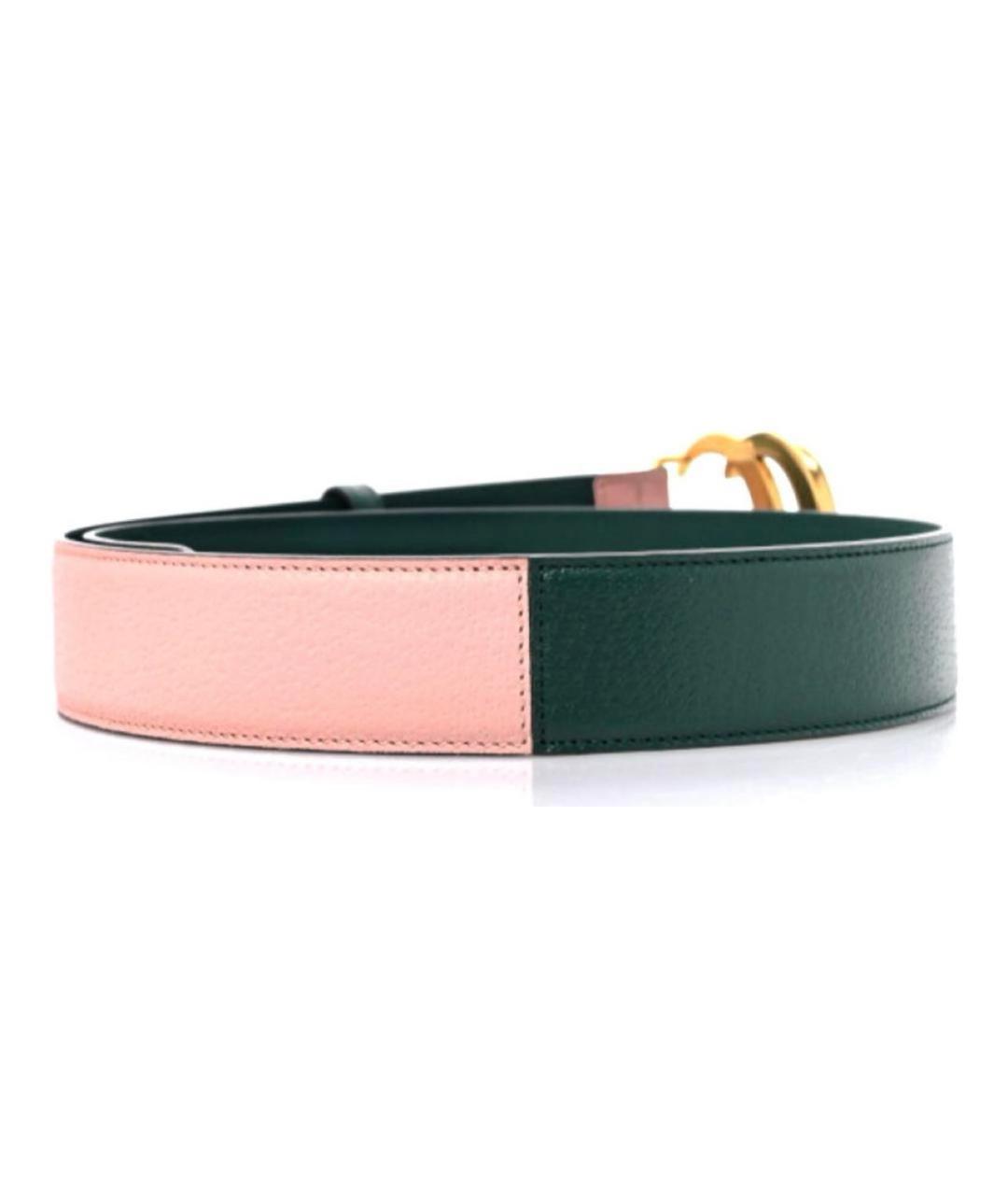 GUCCI Зеленый кожаный ремень, фото 8