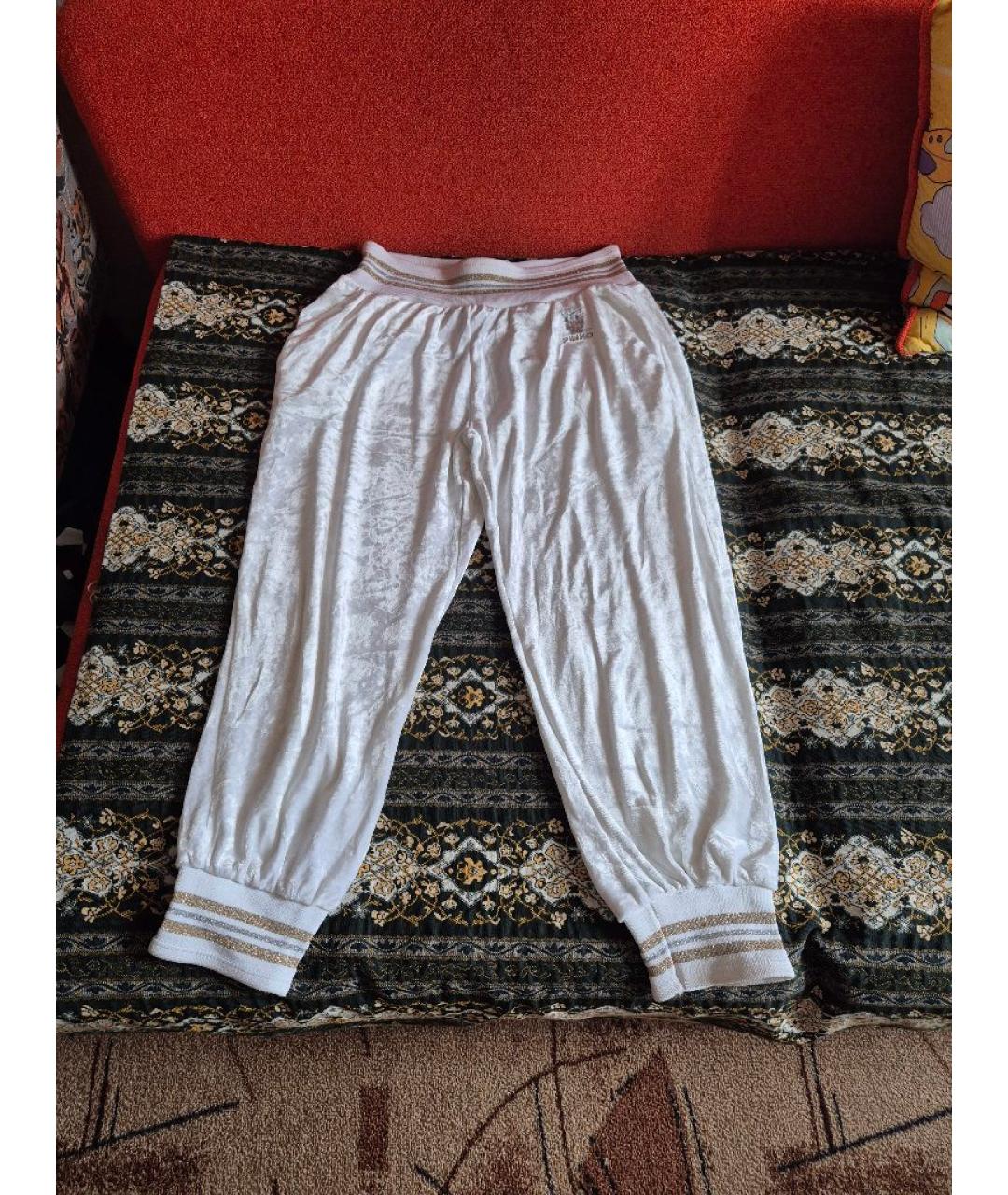 PINKO Белые бархатные капри, фото 7