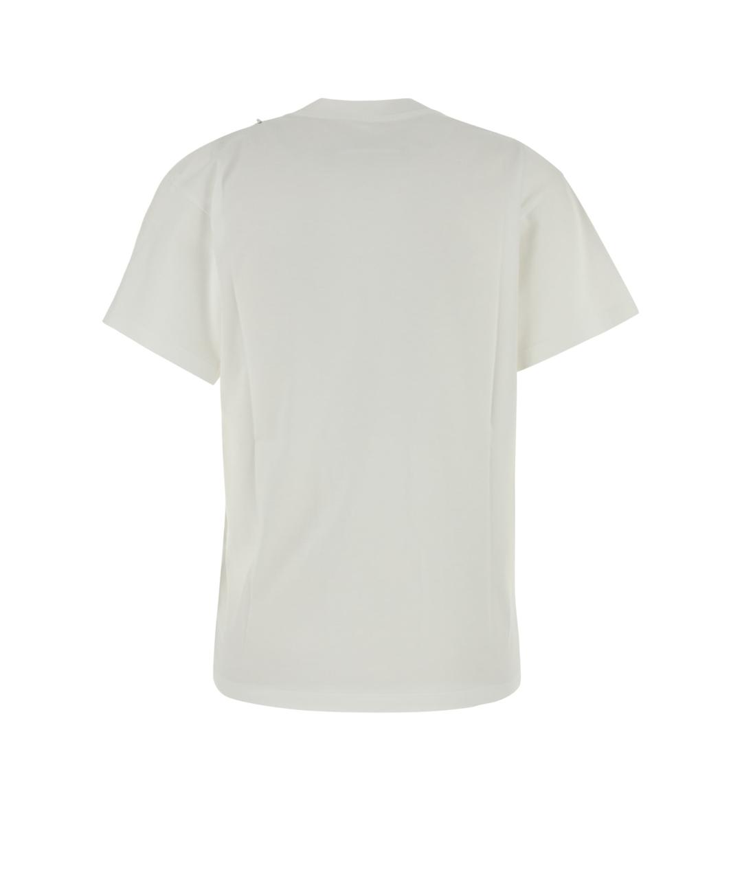 MM6 MAISON MARGIELA Белая хлопковая футболка, фото 2