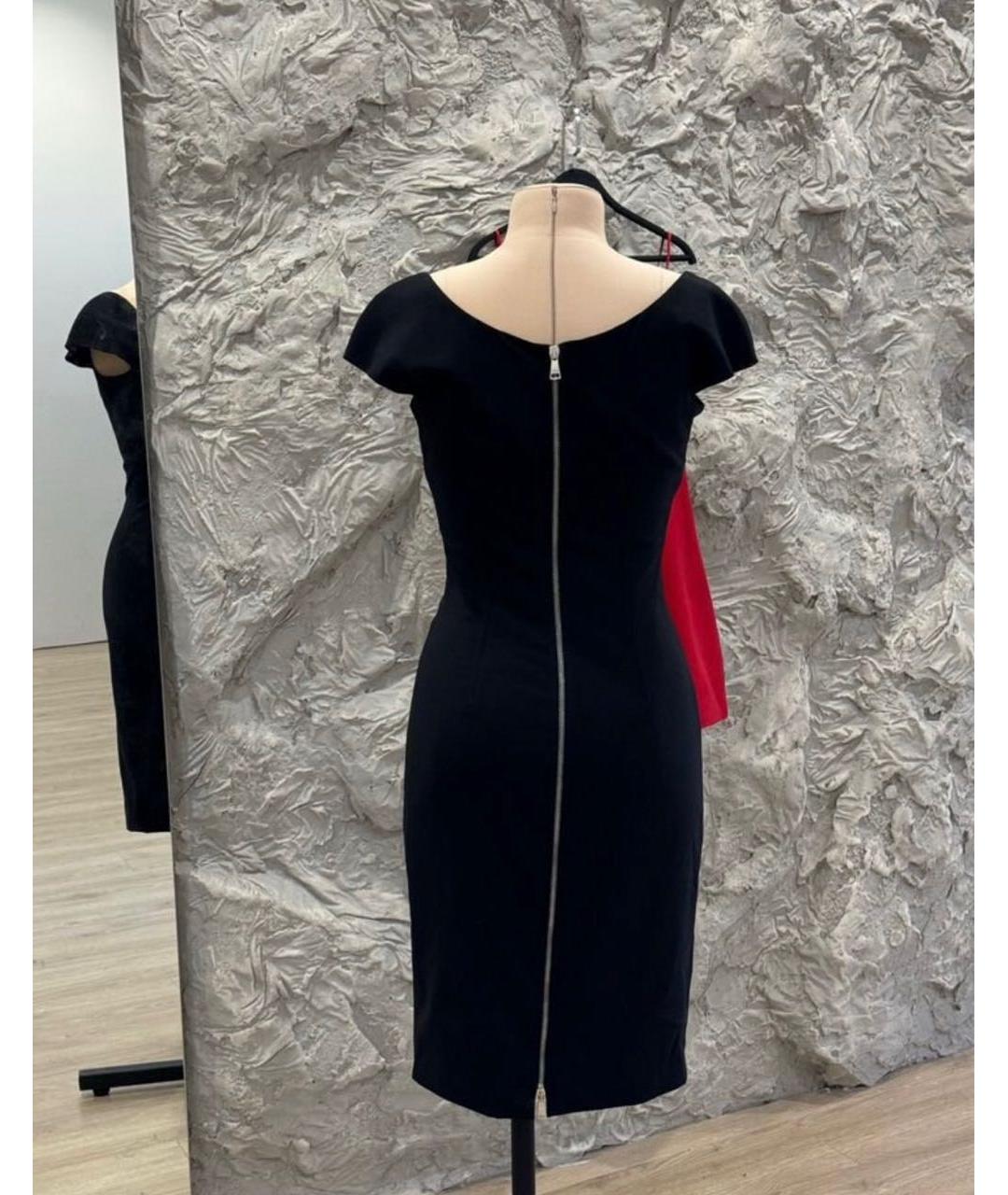 DOLCE&GABBANA Черное шерстяное повседневное платье, фото 2