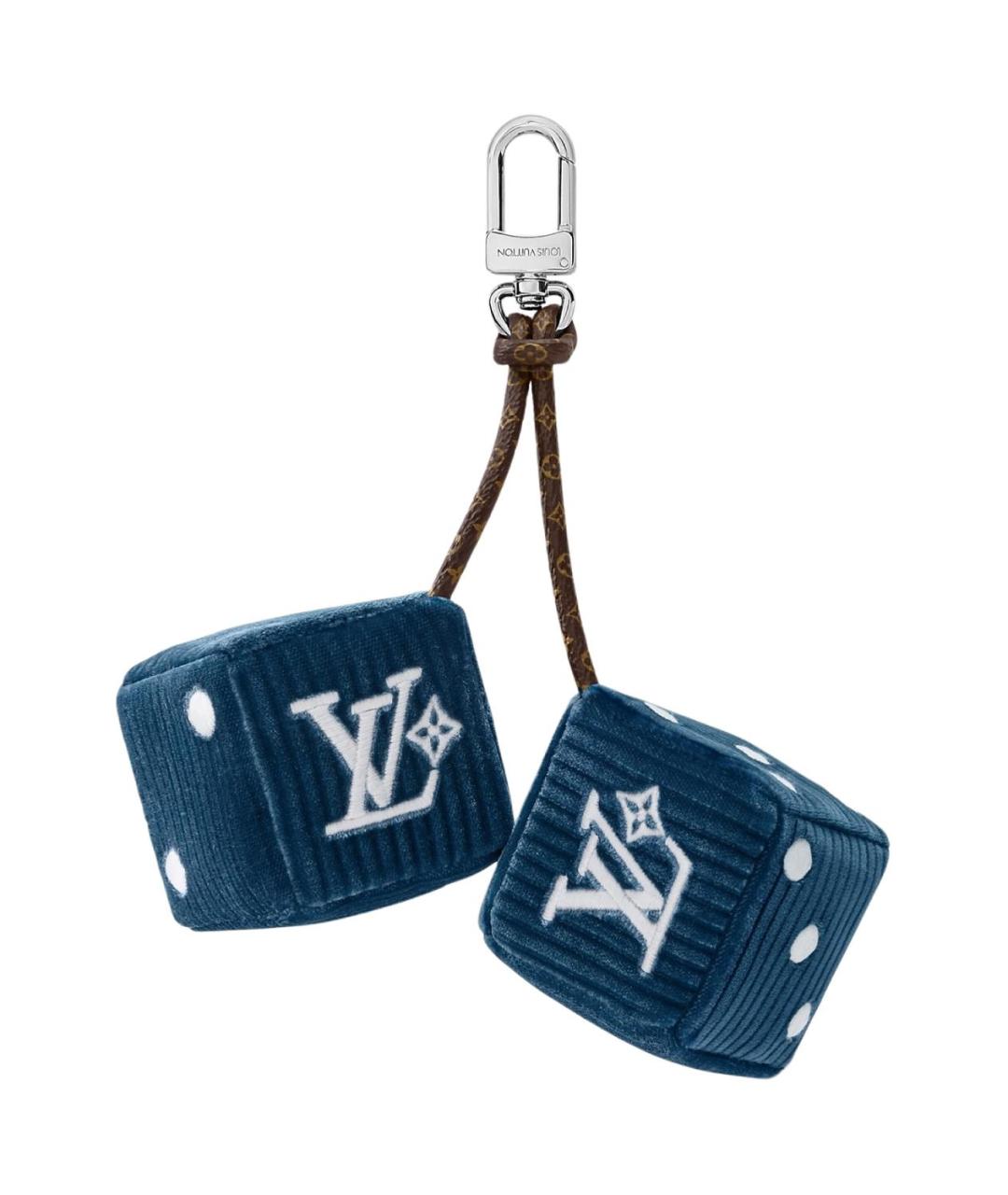 LOUIS VUITTON Синий брелок, фото 2