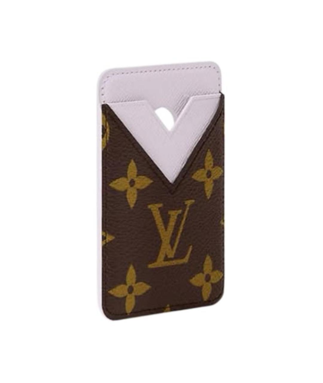 LOUIS VUITTON Коричневый кардхолдер, фото 2