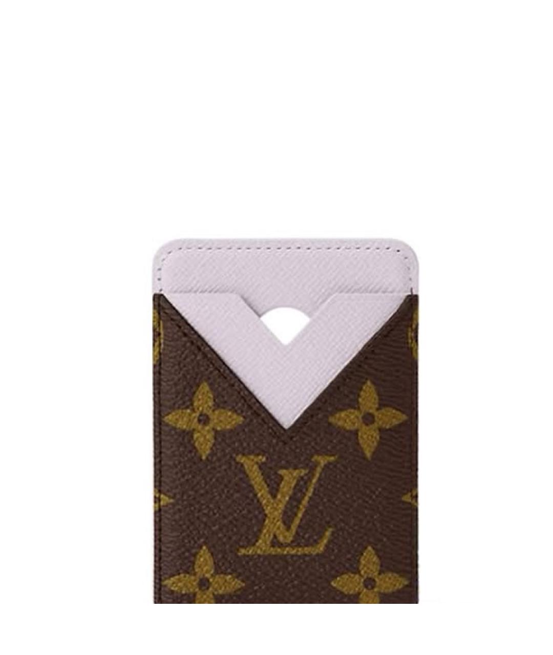 LOUIS VUITTON Коричневый кардхолдер, фото 4
