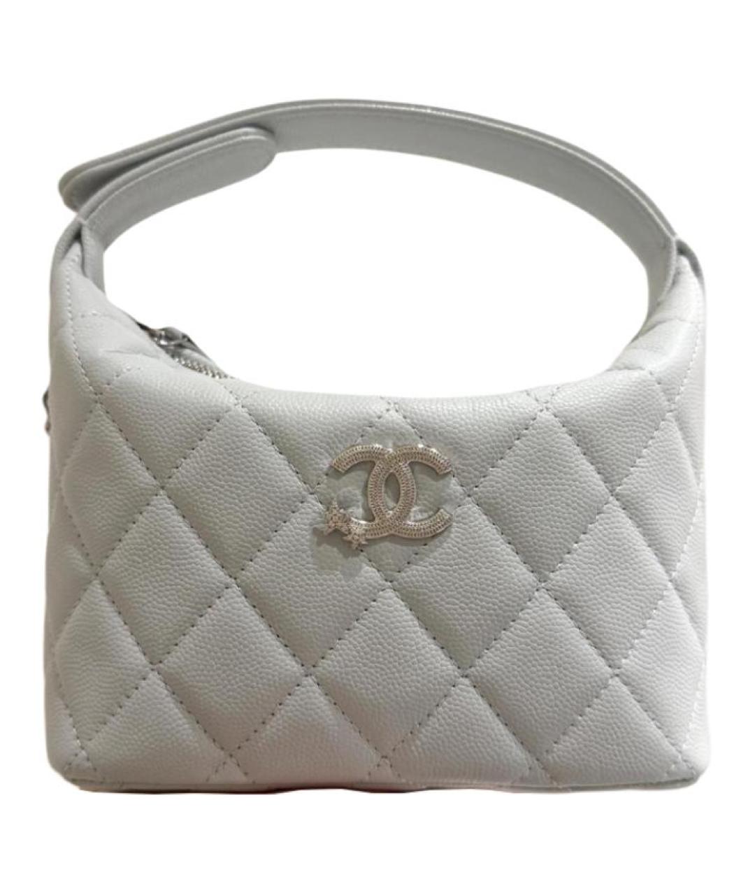 CHANEL Белая сумка с короткими ручками, фото 1