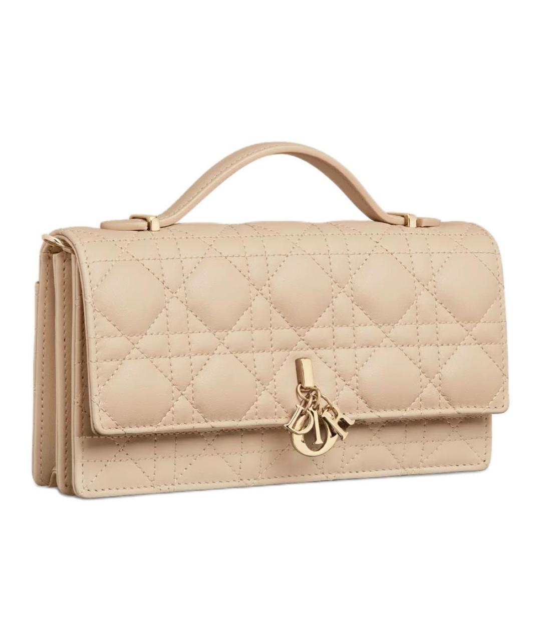 CHRISTIAN DIOR Бежевая сумка с короткими ручками, фото 2