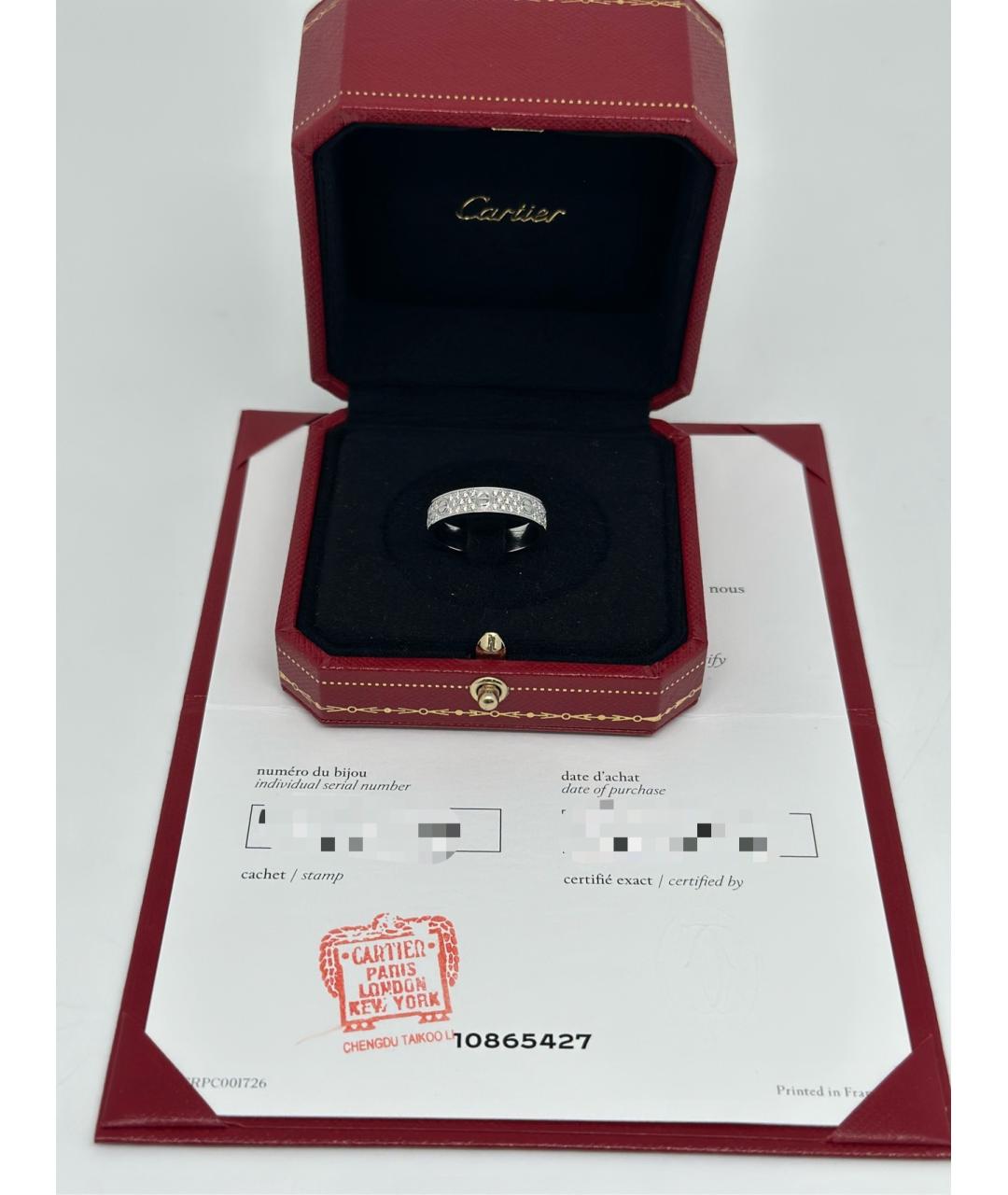 CARTIER Серебряное кольцо из белого золота, фото 2
