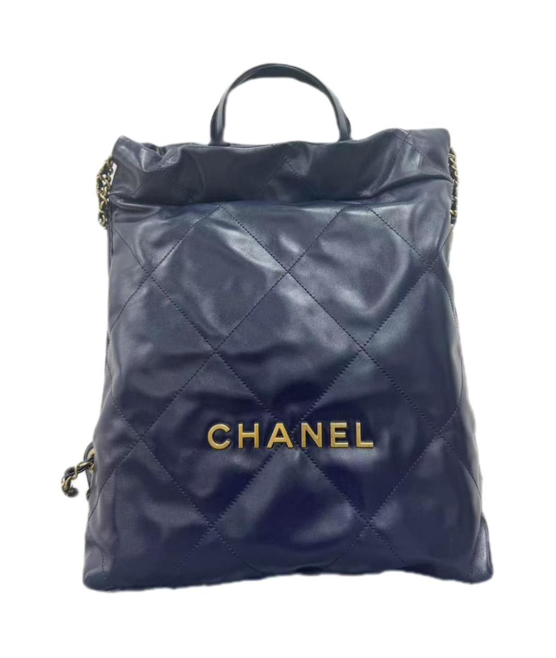 CHANEL Темно-синий рюкзак, фото 1