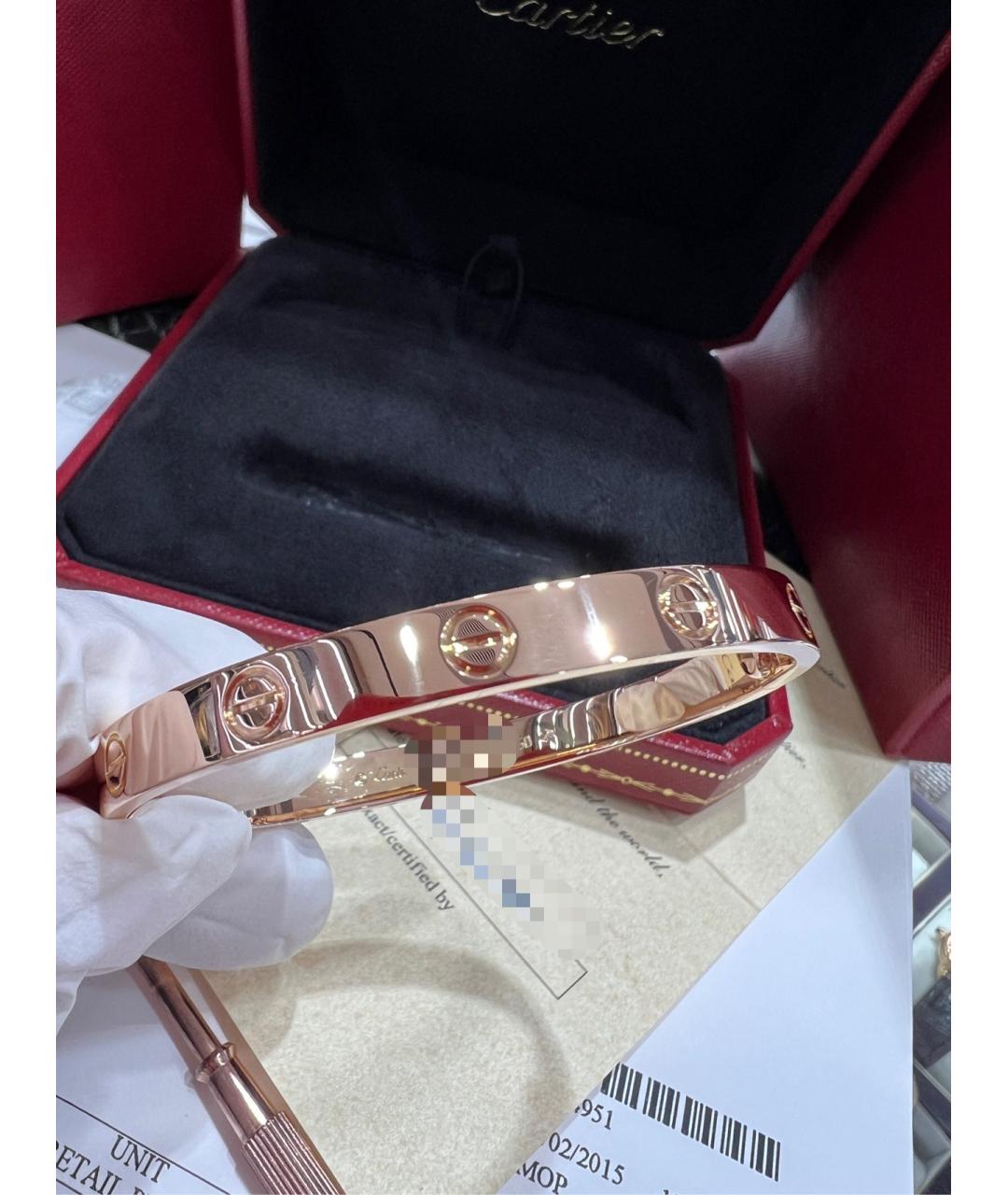 CARTIER Золотой браслет из розового золота, фото 6