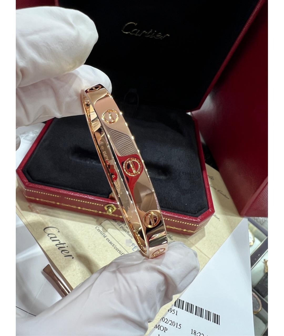 CARTIER Золотой браслет из розового золота, фото 3