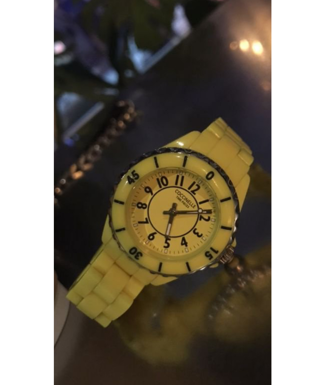 COCCINELLE Желтые часы, фото 5