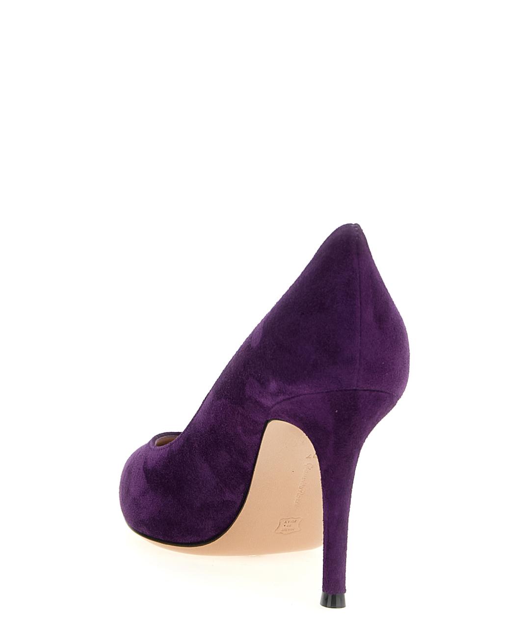 GIANVITO ROSSI Фиолетовые замшевые туфли, фото 3