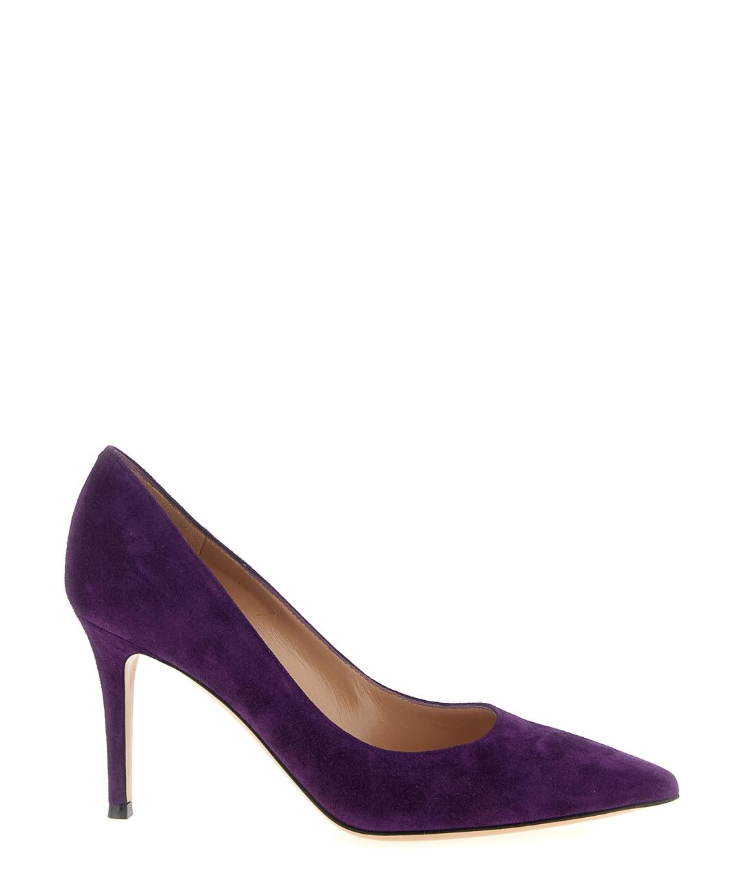 GIANVITO ROSSI Фиолетовые замшевые туфли, фото 1