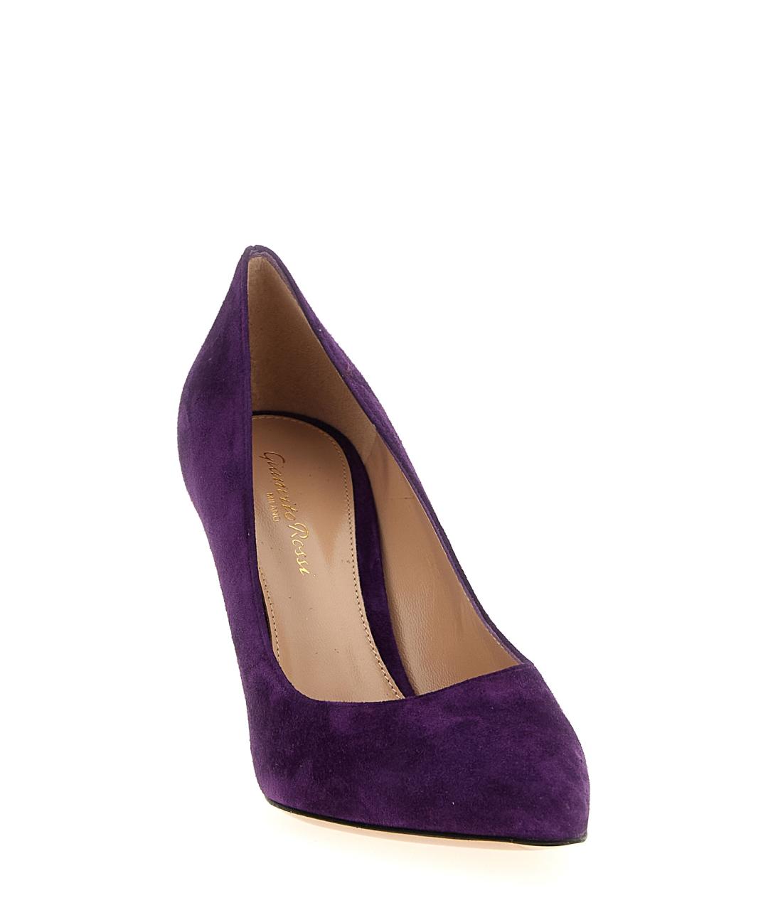GIANVITO ROSSI Фиолетовые замшевые туфли, фото 2
