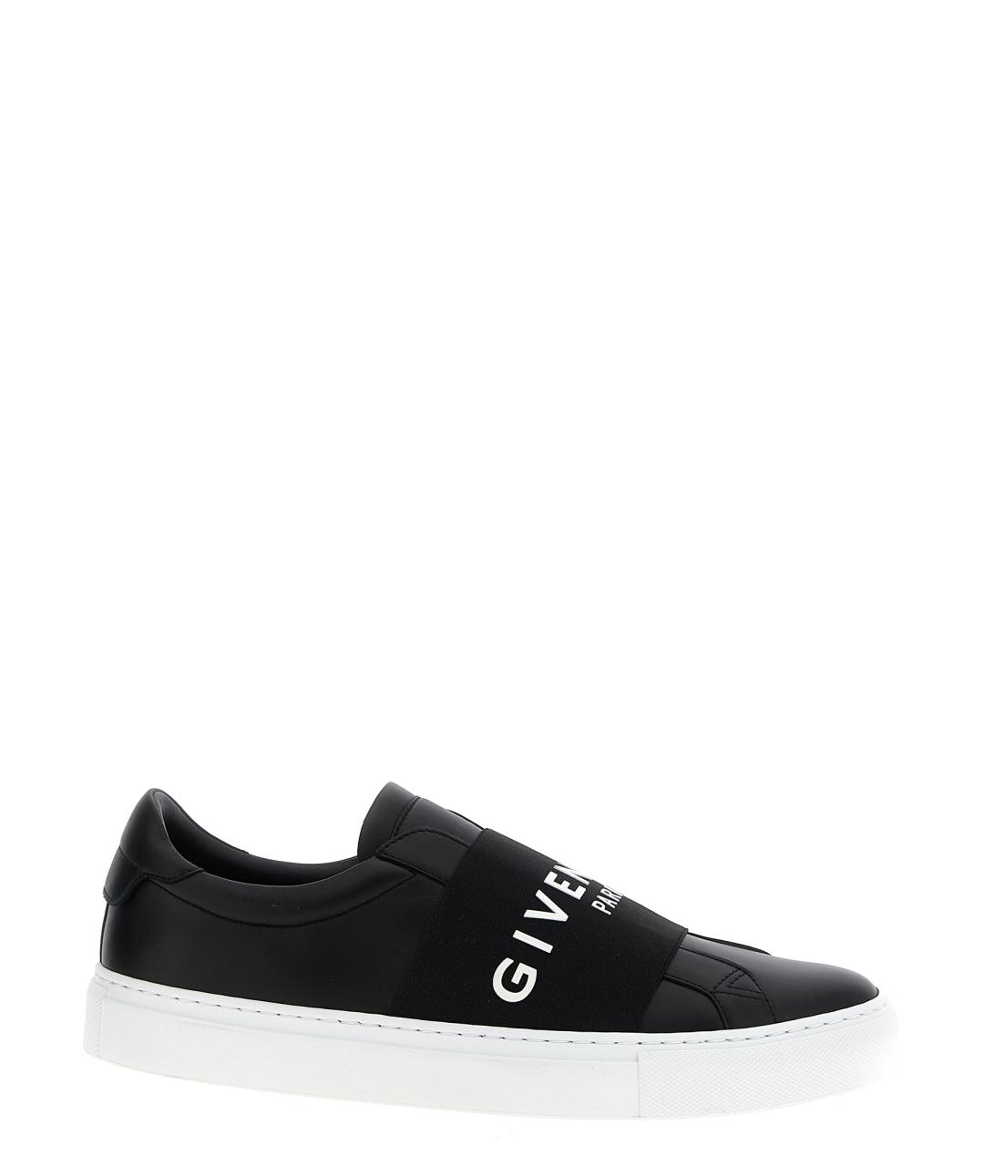 GIVENCHY Черные кожаные слипоны, фото 1
