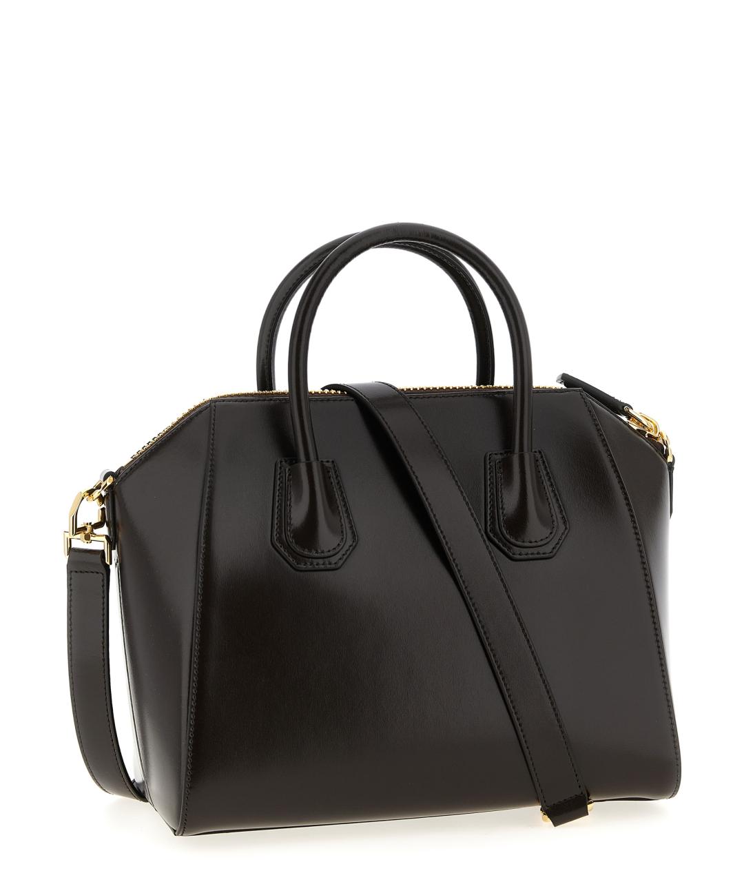 GIVENCHY Коричневая кожаная сумка с короткими ручками, фото 2