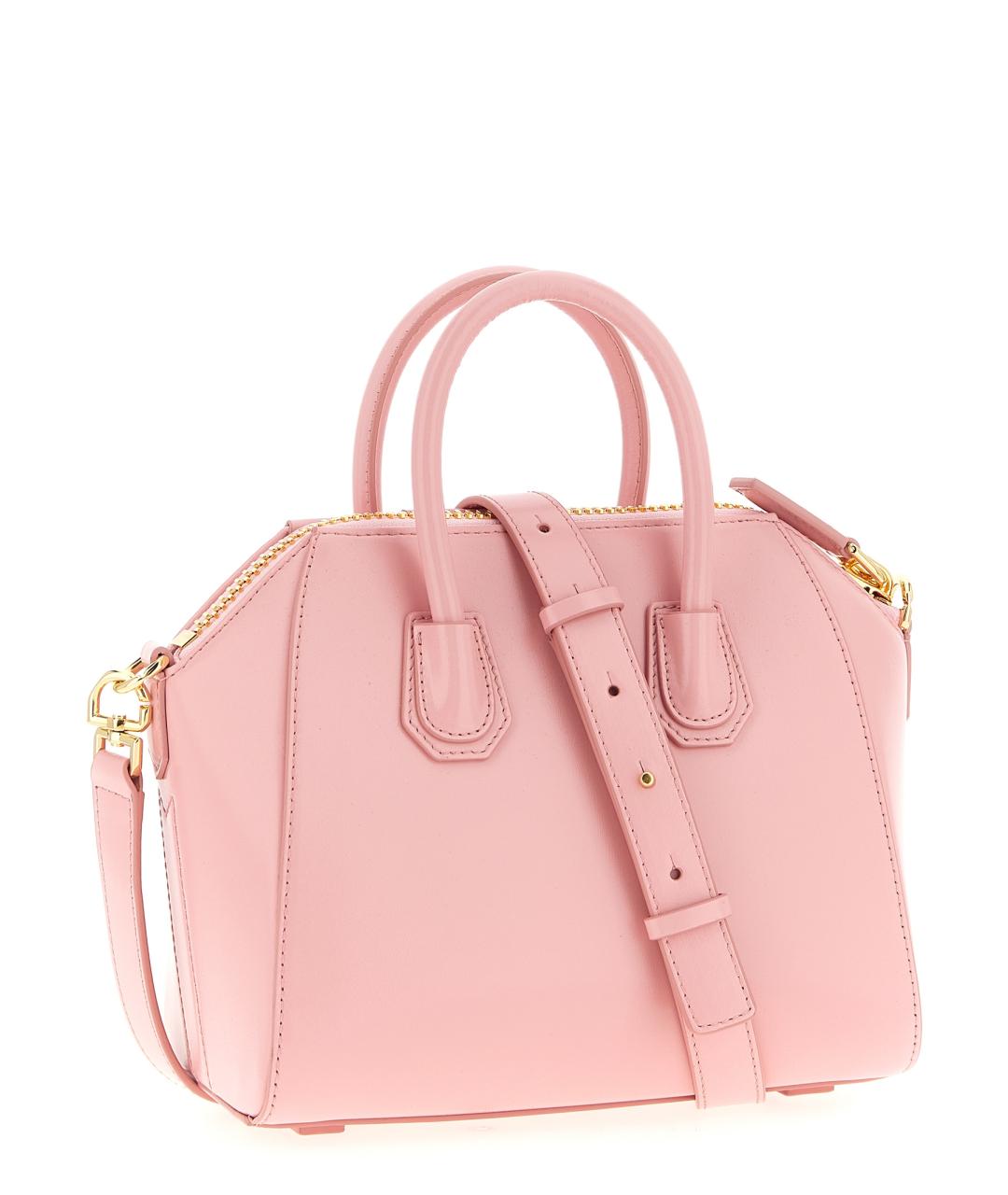 GIVENCHY Розовая кожаная сумка тоут, фото 2