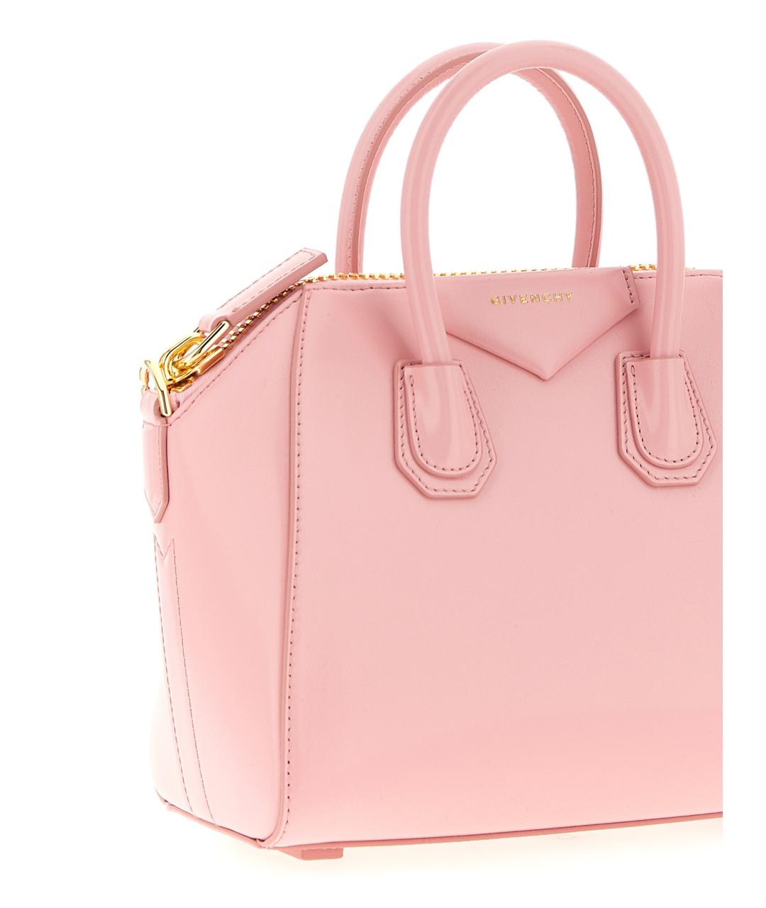 GIVENCHY Розовая кожаная сумка тоут, фото 3