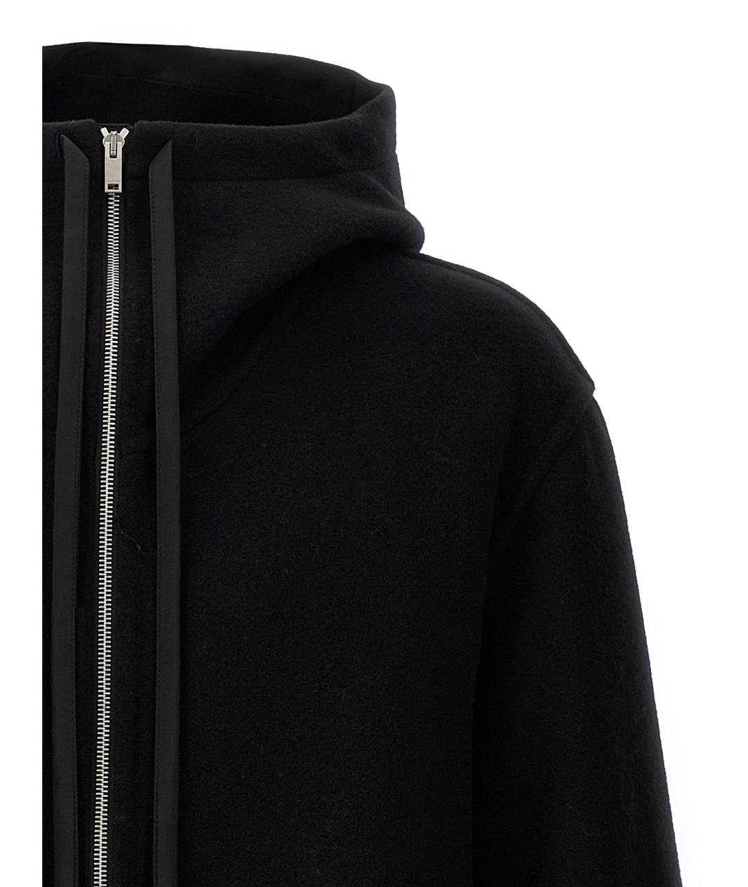 JIL SANDER Черная шерстяная куртка, фото 3