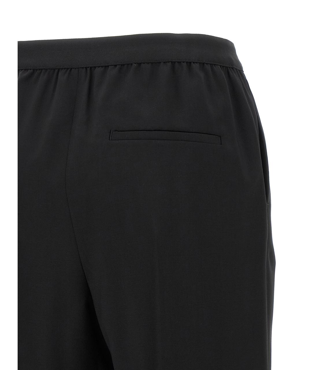 LOEWE Черные шерстяные прямые брюки, фото 4
