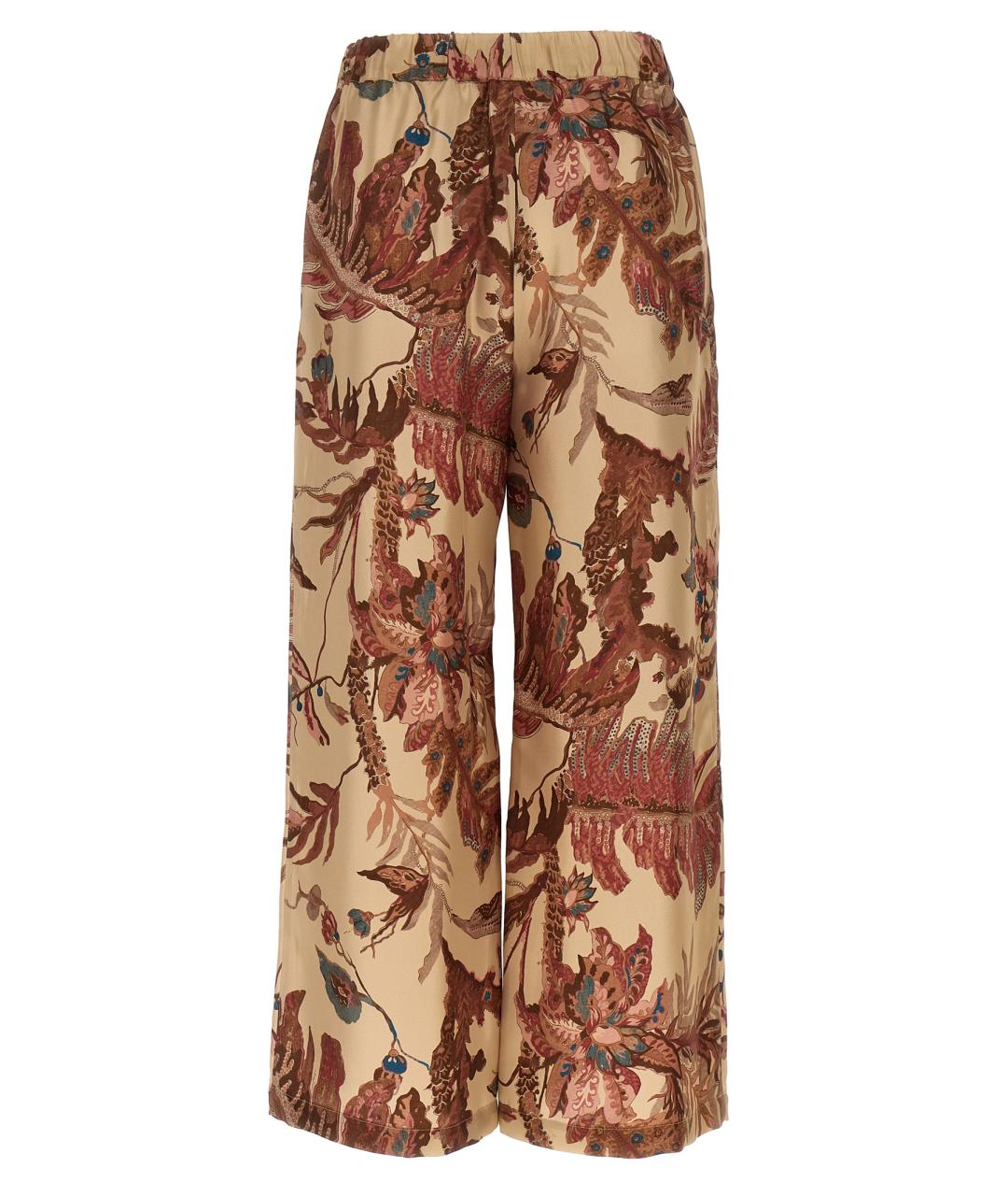 WEEKEND MAX MARA Мульти шелковые прямые брюки, фото 2