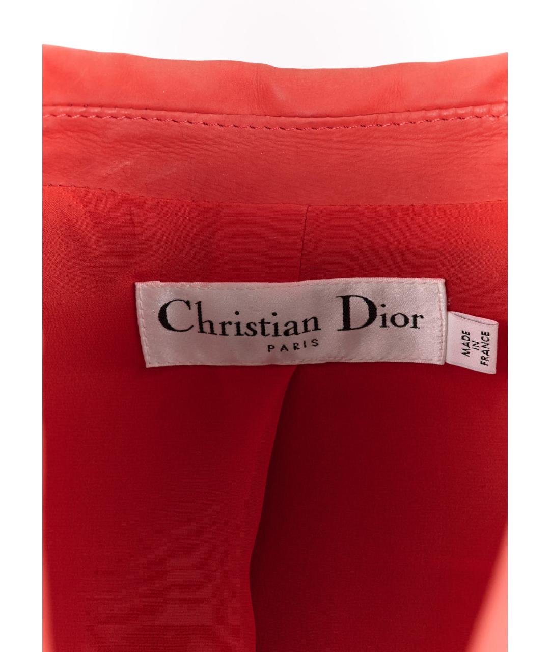 CHRISTIAN DIOR Красная кожаная куртка, фото 3