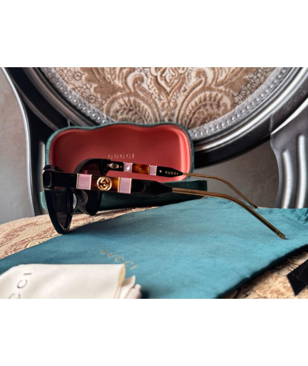 GUCCI Черные солнцезащитные очки, фото 3