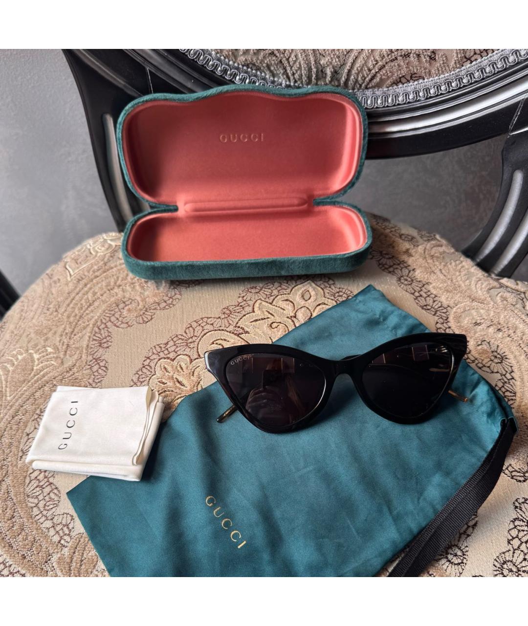 GUCCI Черные солнцезащитные очки, фото 8
