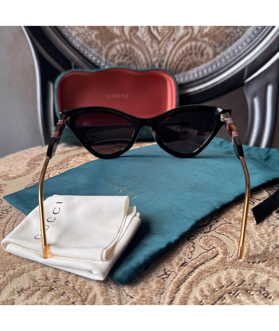 GUCCI Черные солнцезащитные очки, фото 4