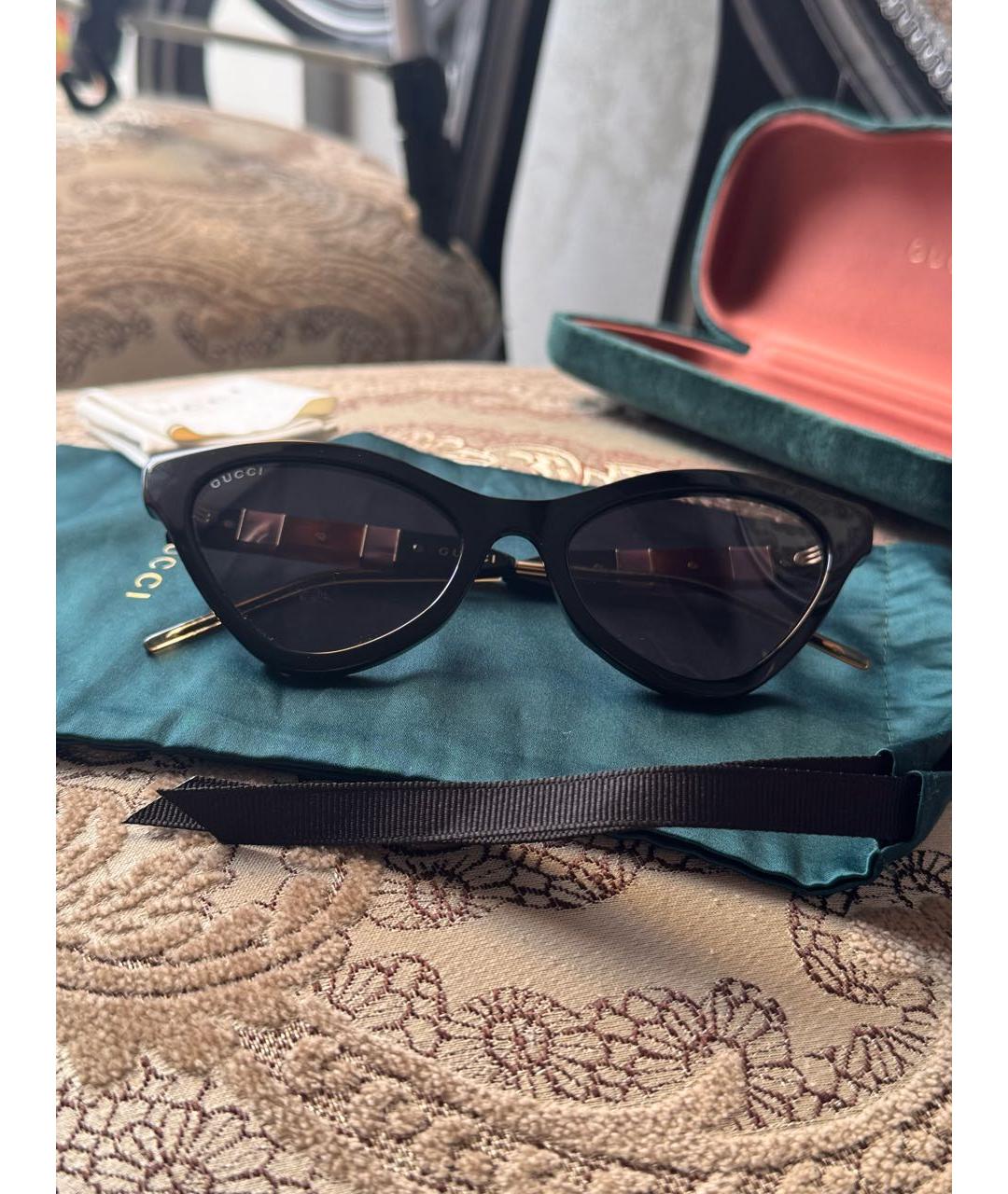 GUCCI Черные солнцезащитные очки, фото 5